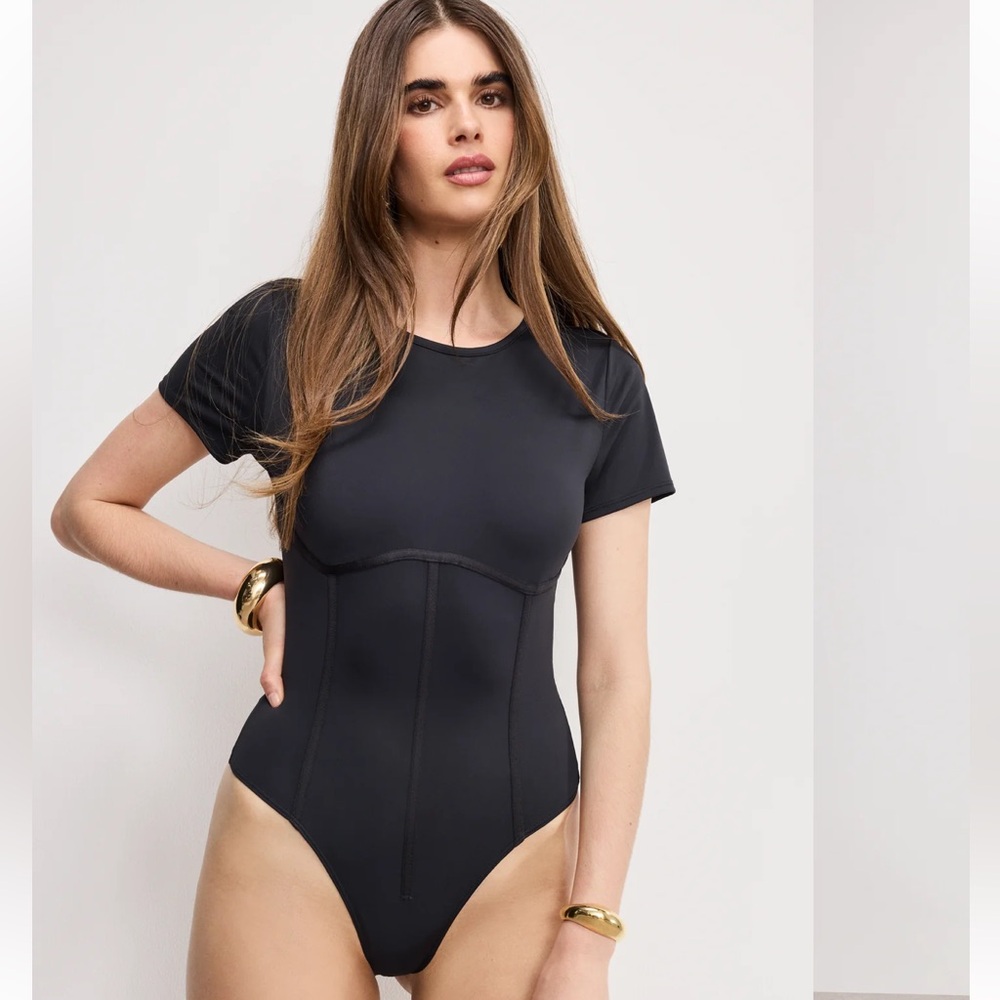 ✅ Good American Black Scuba Bodysuit